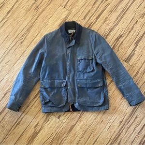 Taylor Stitch Rover Jacket slate gray waxed cotton size 38